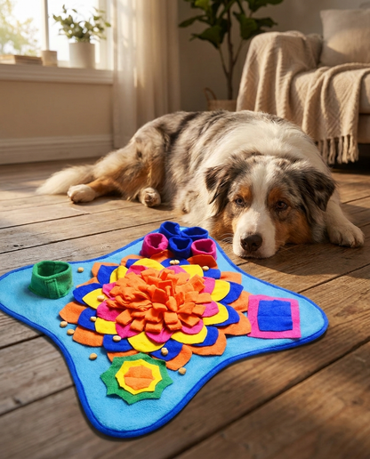 TruePet Schnüffelmatte Hund | Schnüffelteppich für Nasenarbeit | Intelligenzspielzeug gegen Langeweile