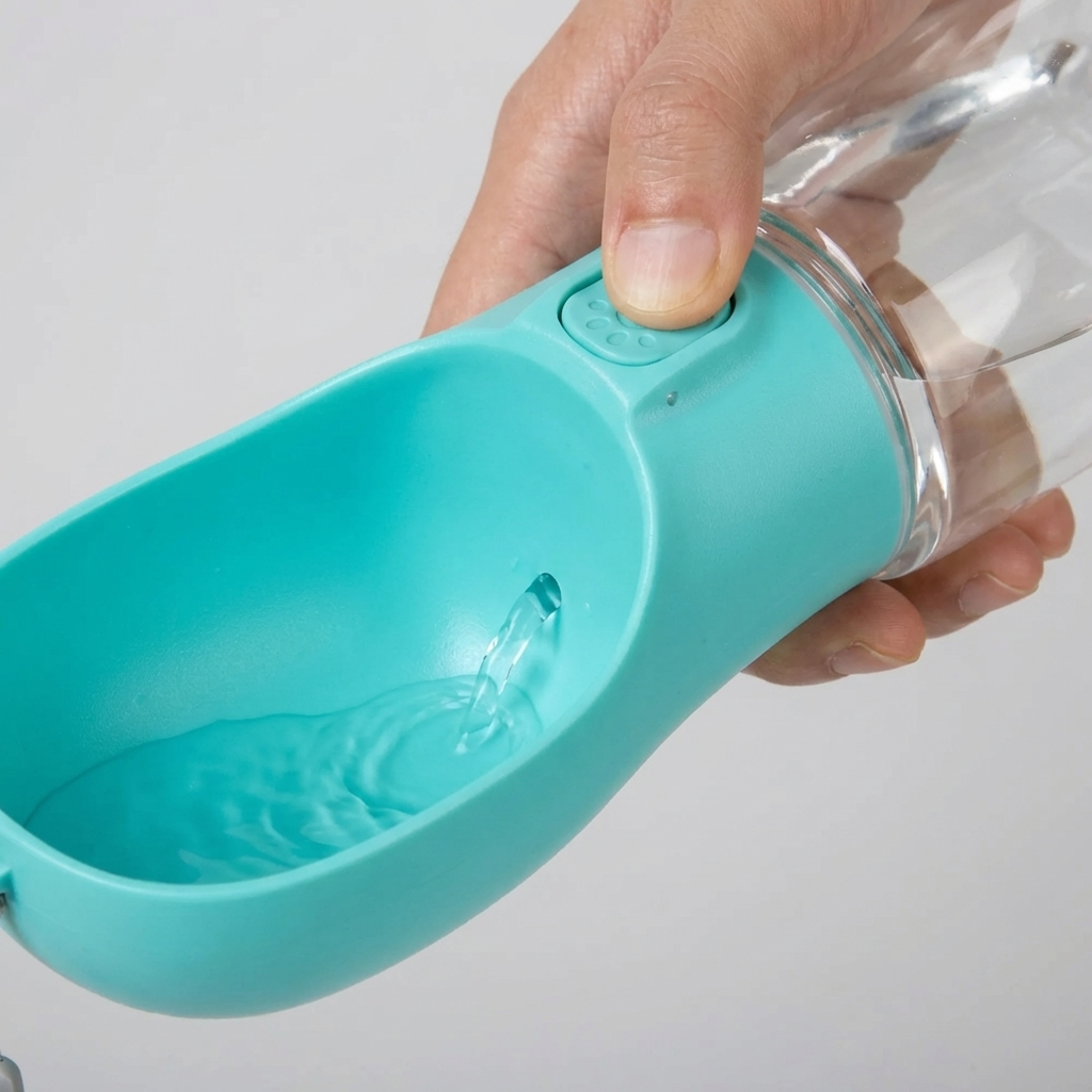 TruePet Trinkflasche Hund Unterwegs | Hundetrinkflasche Tragbar | Auslaufsicher | BPA-Frei | 350ml & 550ml