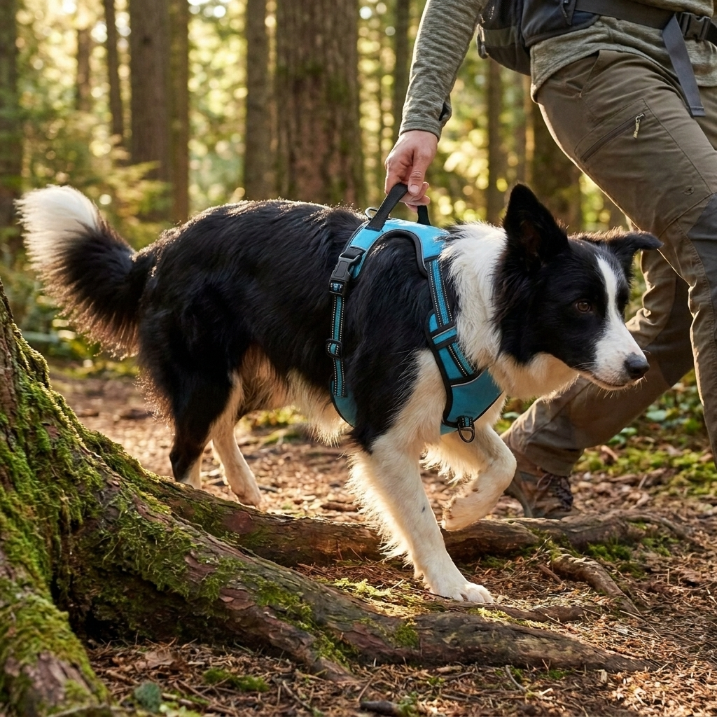 TruePet Anti-Zug Hundegeschirr | No-Pull mit Front-D-Ring (Zinklegierung) | Air-Mesh Gepolstert | Reflektierend | 9 Farben | S-XL