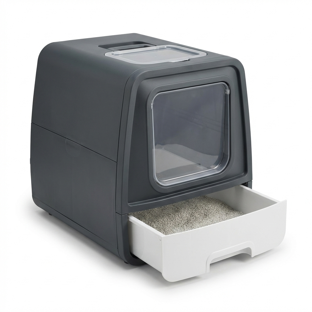 TruePet Katzentoilette - Anthrazit