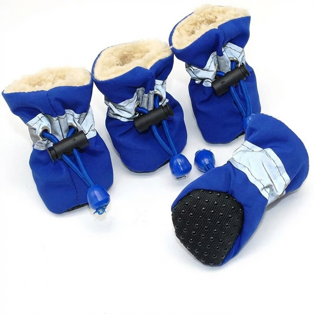 TruePet Hundeschuhe 4er-Set | Wasserdicht & Rutschfest | Pfotenschutz Sommer & Winter