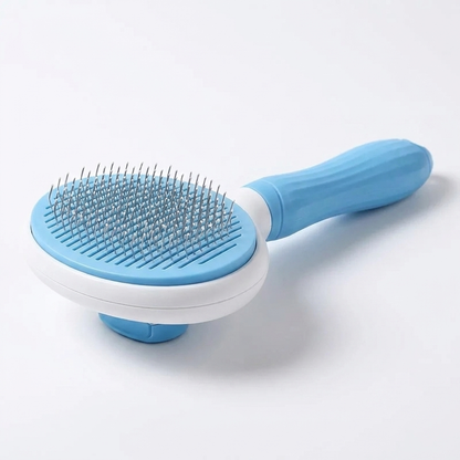 TruePet Katzenbürste Selbstreinigend - Blau