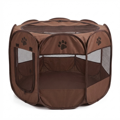 TruePet Faltbare Hundebox | Achteckig & Atmungsaktiv | Für Hunde & Katzen