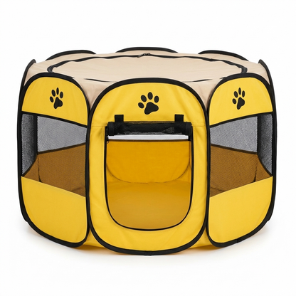 TruePet Faltbare Hundebox | Achteckig & Atmungsaktiv | Für Hunde & Katzen