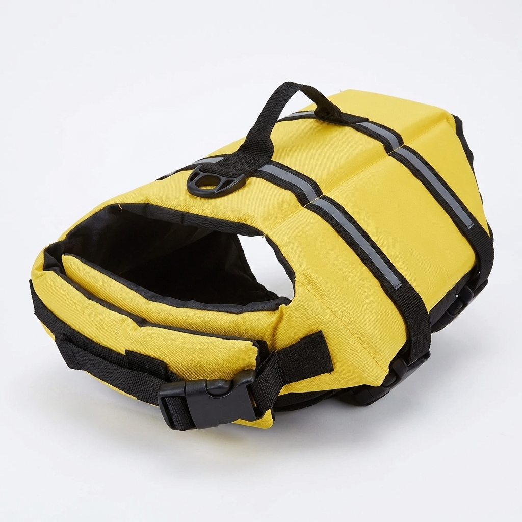 TruePet Hunde-Schwimmweste mit Rettungsgriff | Reflektierend | Verstellbar | XXS-XXL