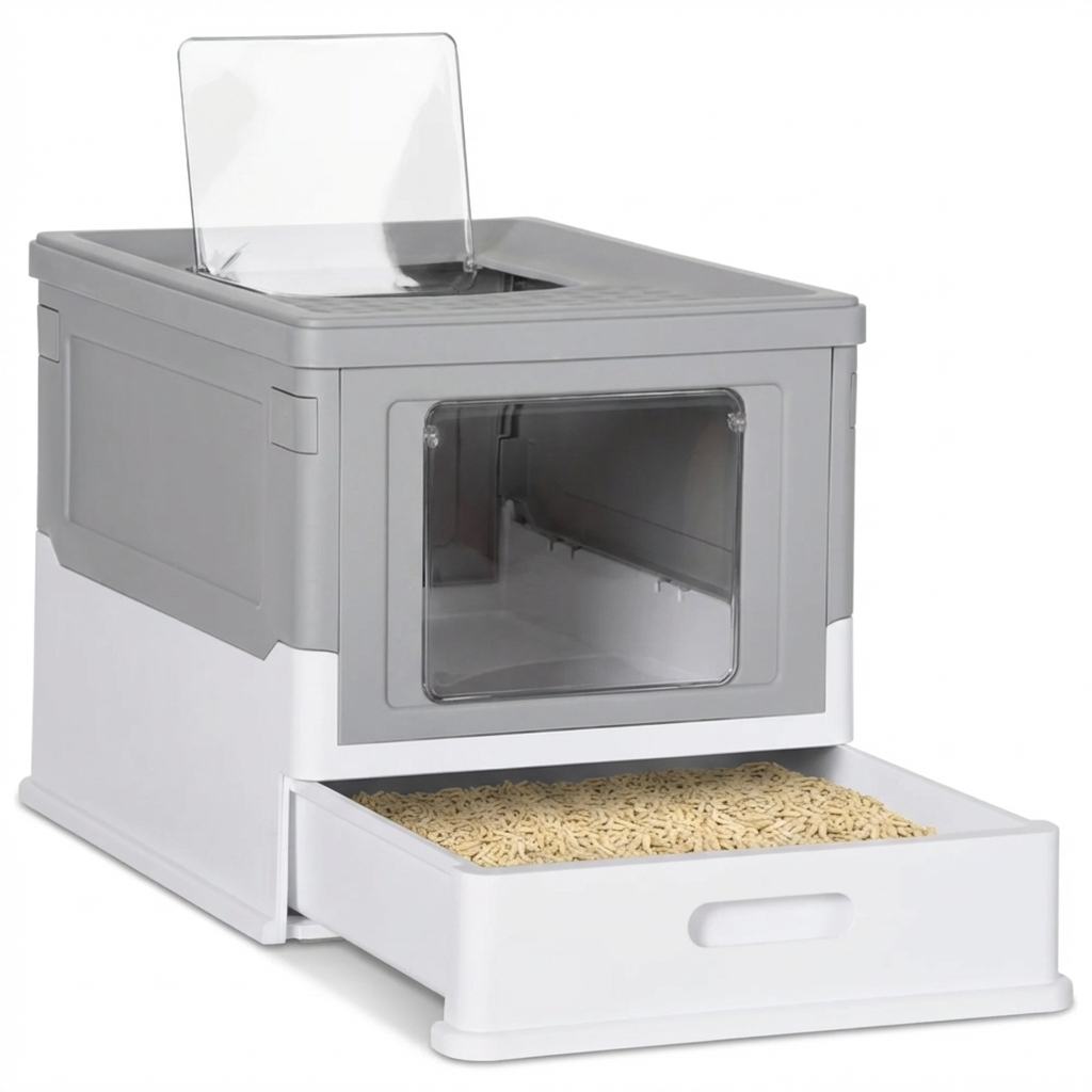 TruePet Katzentoilette - Grau