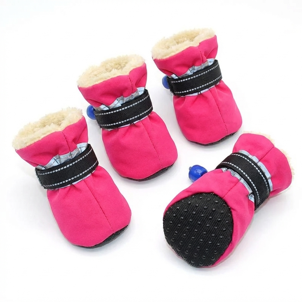 TruePet Hundeschuhe 4er-Set | Wasserdicht & Rutschfest | Pfotenschutz Sommer & Winter