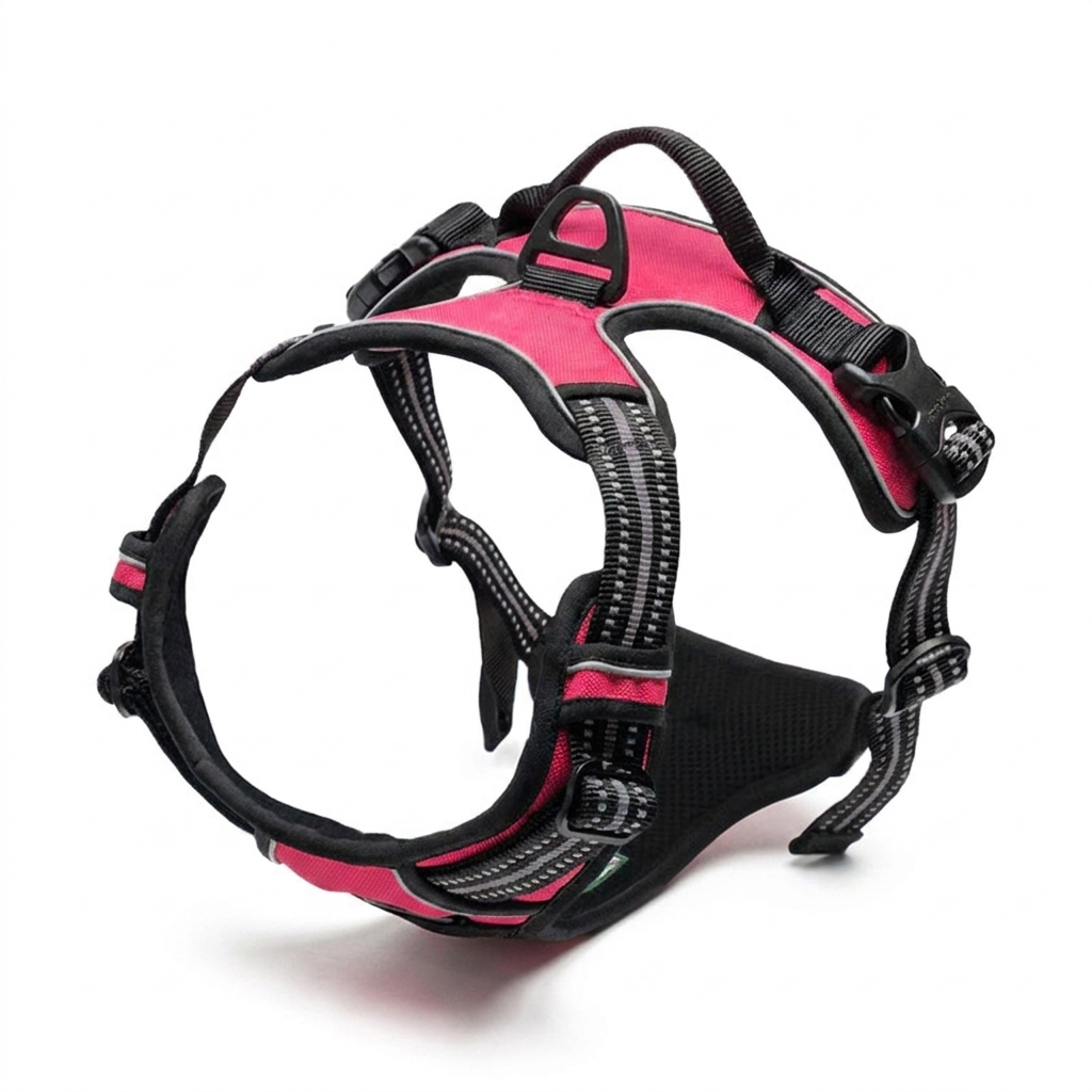 TruePet Anti-Zug Hundegeschirr Rosérot