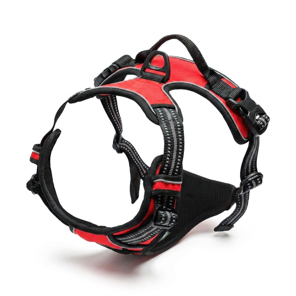TruePet Anti-Zug Hundegeschirr Rot