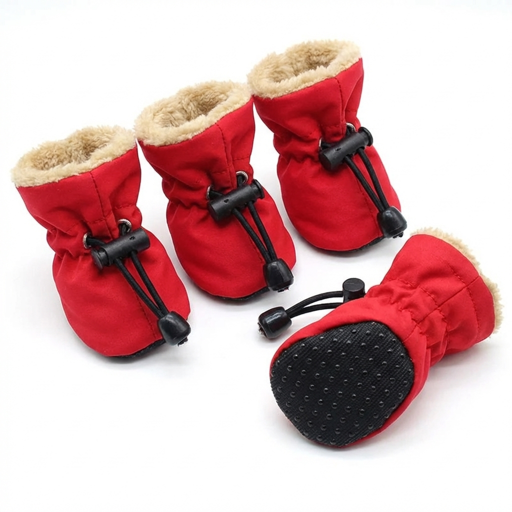 TruePet Hundeschuhe 4er-Set | Wasserdicht & Rutschfest | Pfotenschutz Sommer & Winter