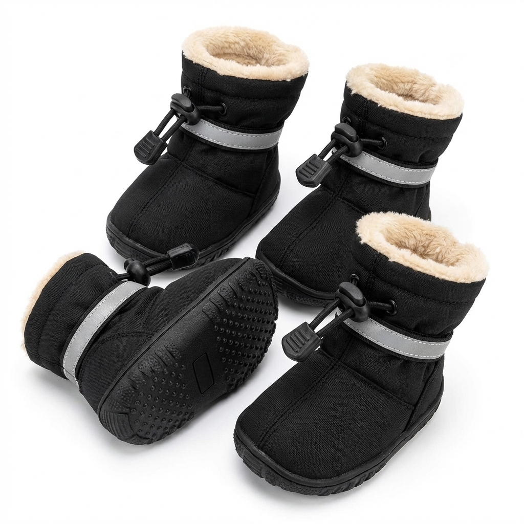 TruePet Hundeschuhe 4er-Set | Wasserdicht & Rutschfest | Pfotenschutz Sommer & Winter