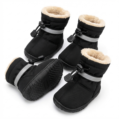TruePet Hundeschuhe 4er-Set | Wasserdicht & Rutschfest | Pfotenschutz Sommer & Winter