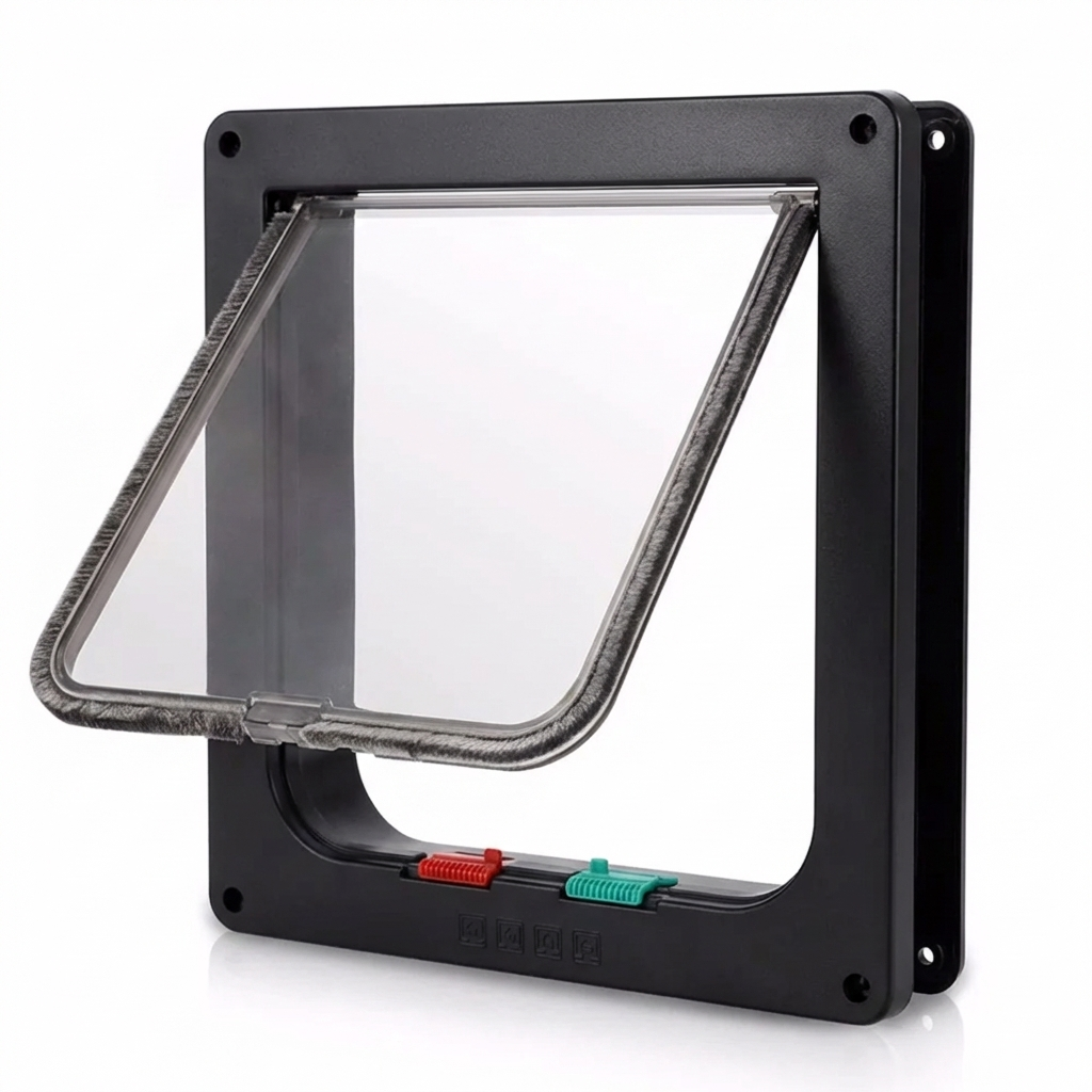 TruePet Katzenklappe Magnetisch - Schwarz