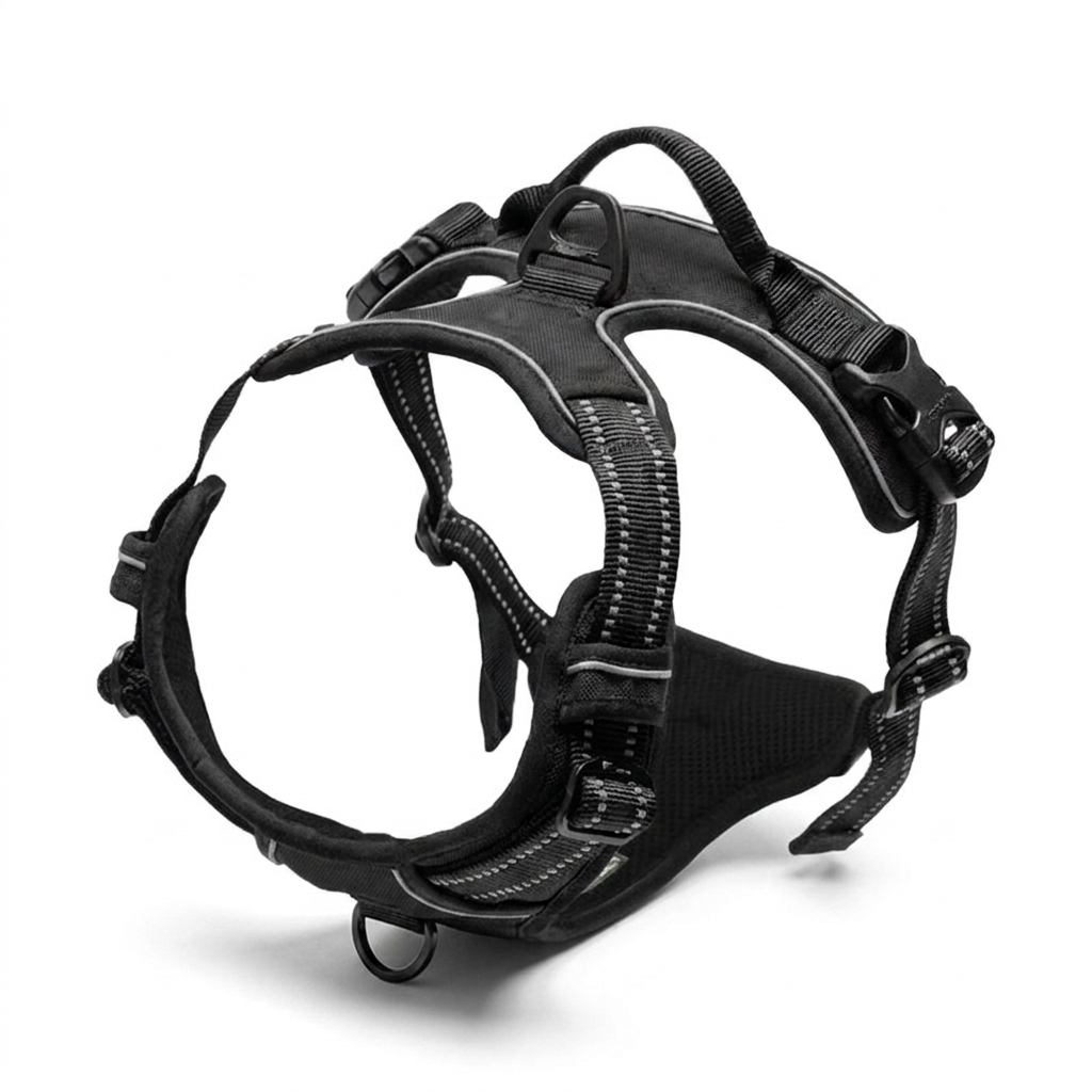 TruePet Anti-Zug Hundegeschirr Schwarz