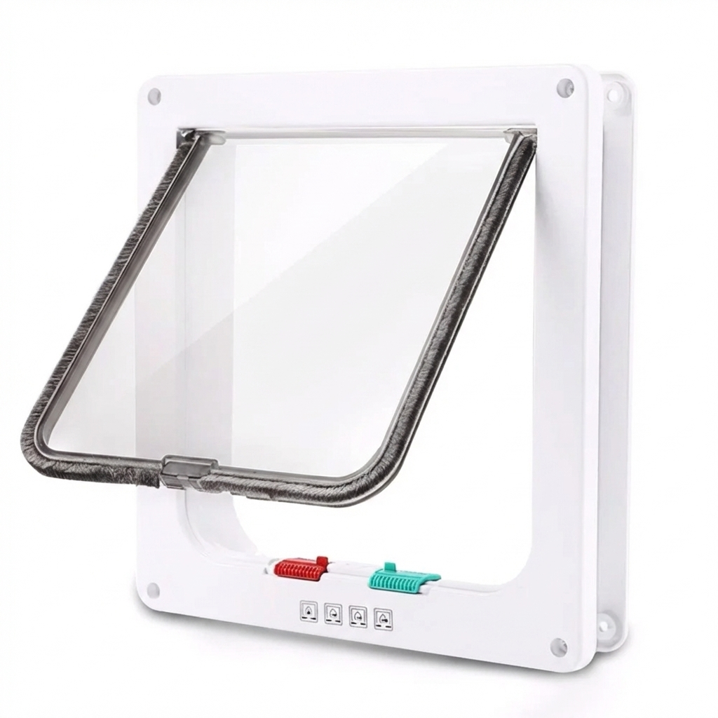 TruePet Katzenklappe Magnetisch - Weiss