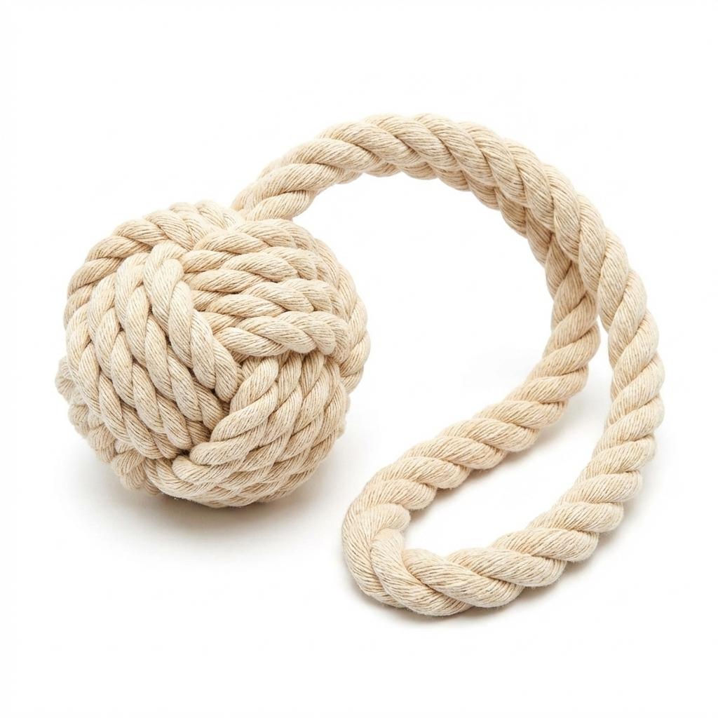 wurfball-mit-seil Beige