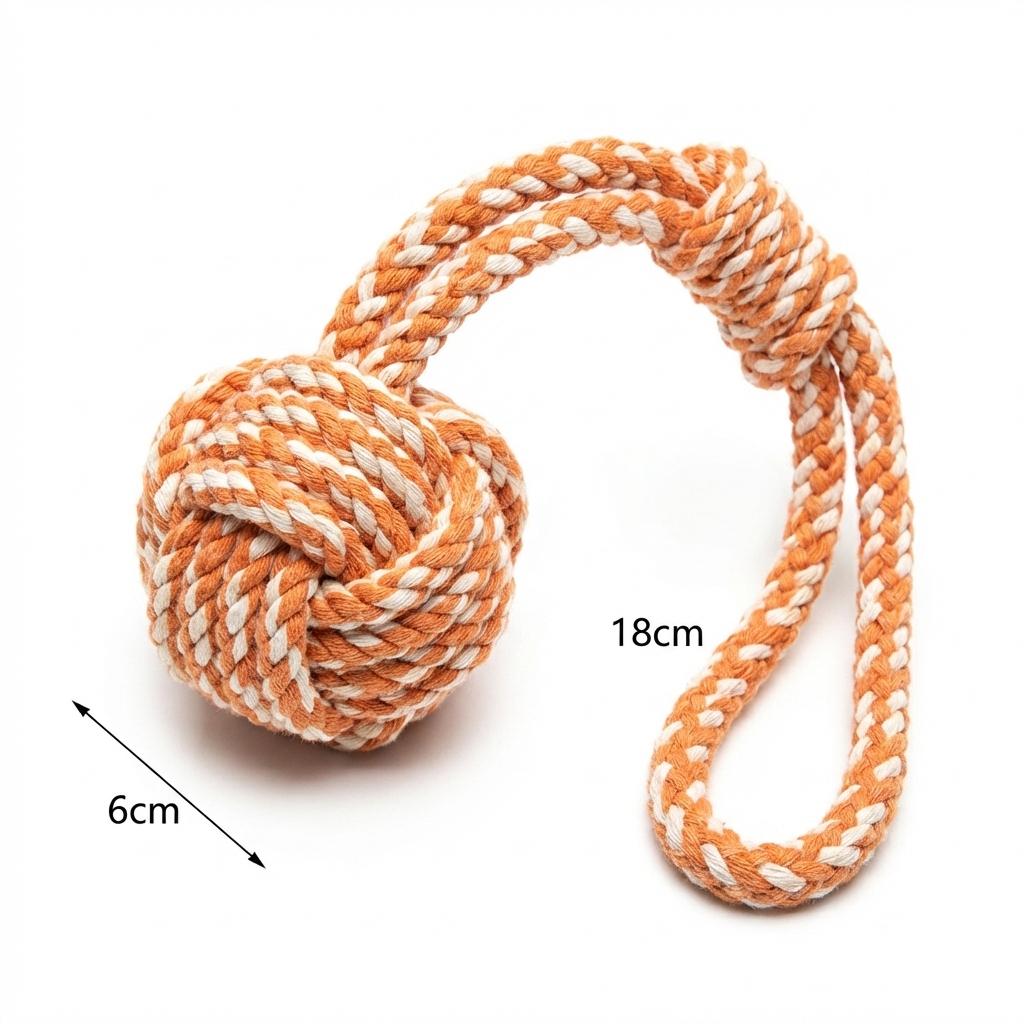 wurfball-mit-seil Orange