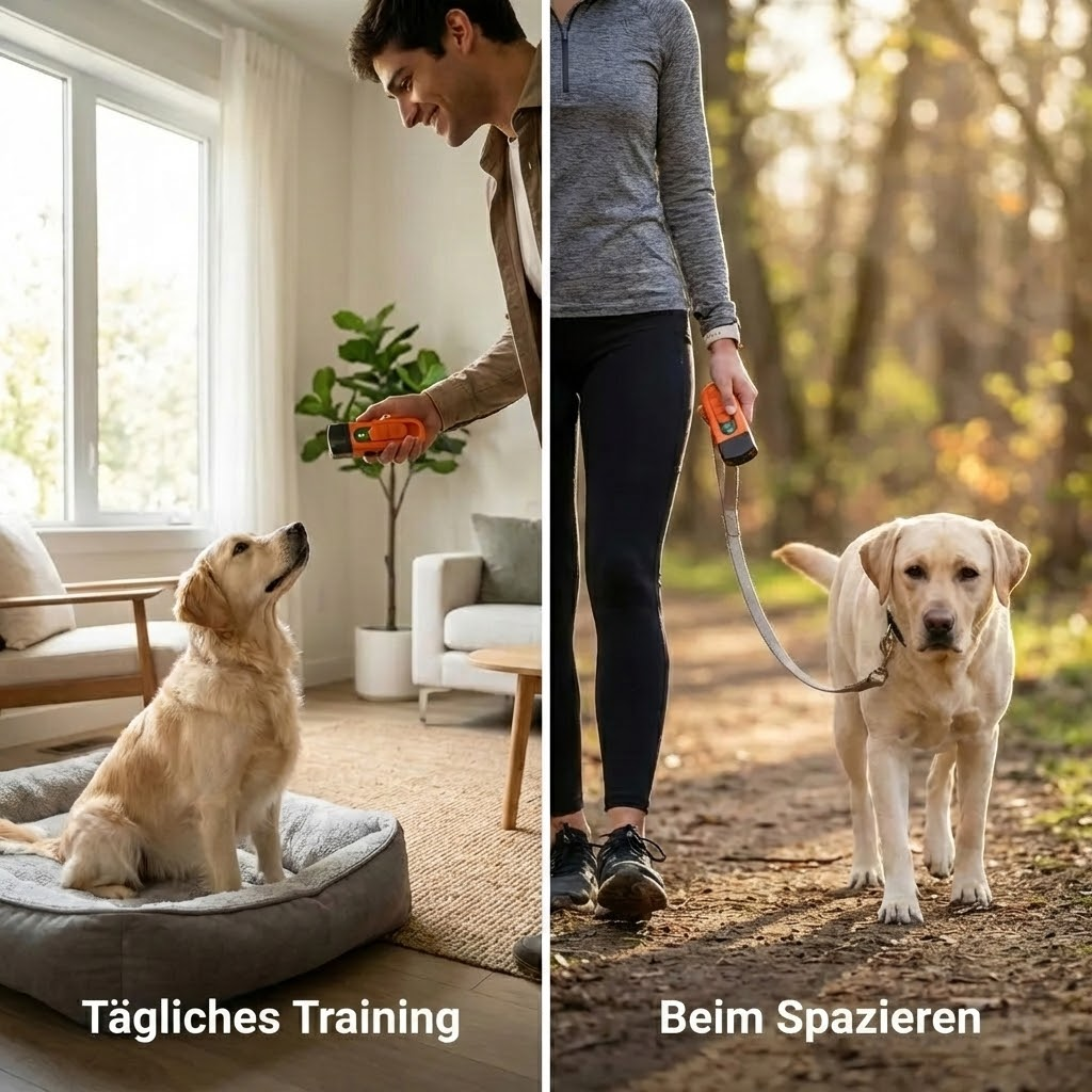 SilentPaw Pro™ | Ultraschall Anti-Bell-Trainer für Hunde – Sanft & Effektiv