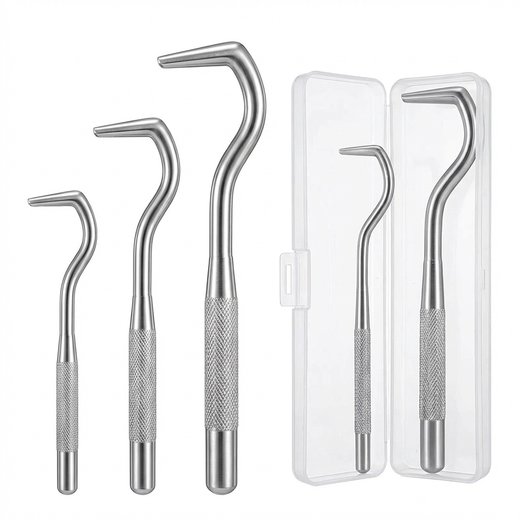TruePet Premium Zeckenzange Edelstahl Set | 3-teilig
